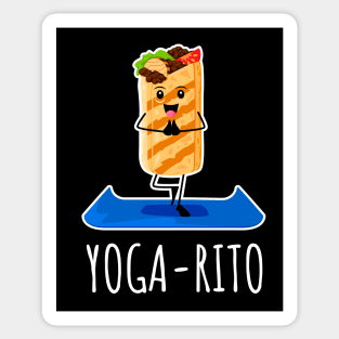Yoga-Rito Funny Burrito Doing Yoga Sticker
